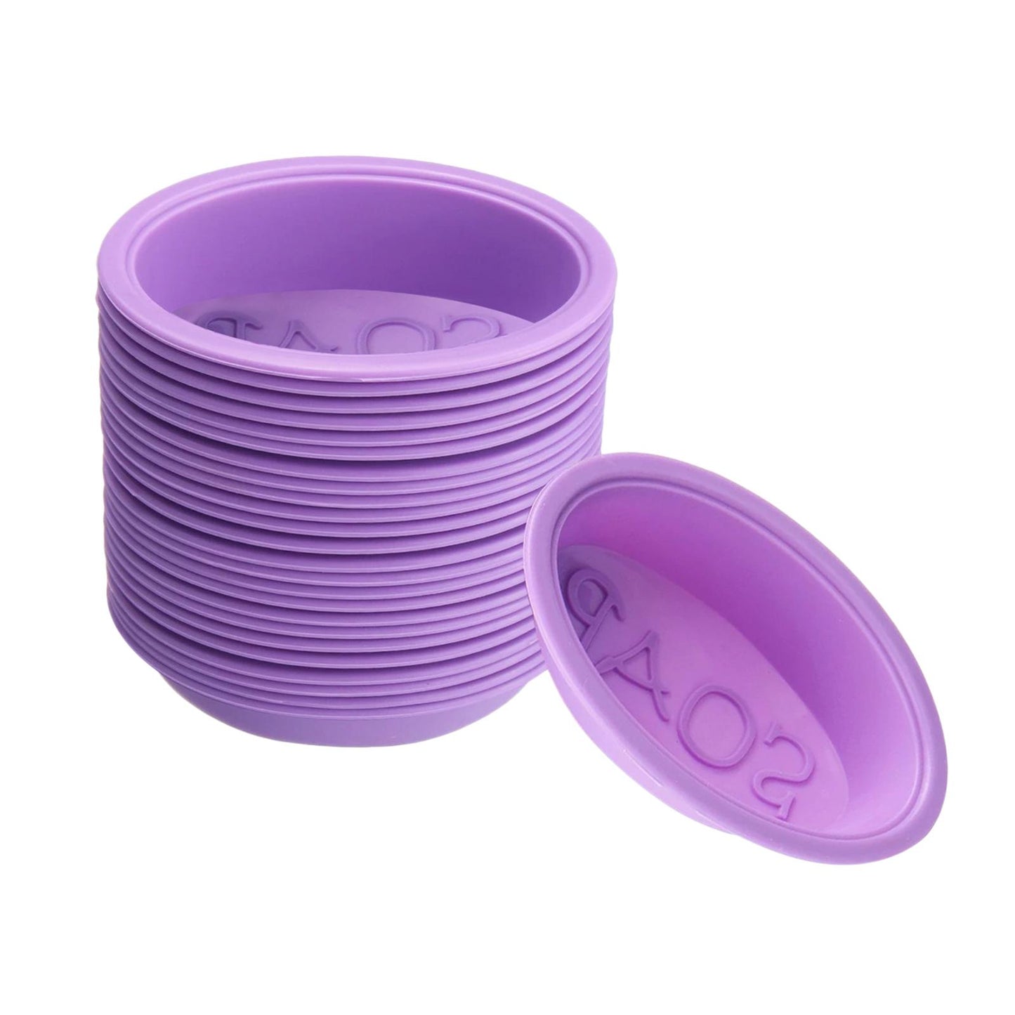 25 Packs Handmade Soap Molds Baking Mold For Soap Making Muffin Oval