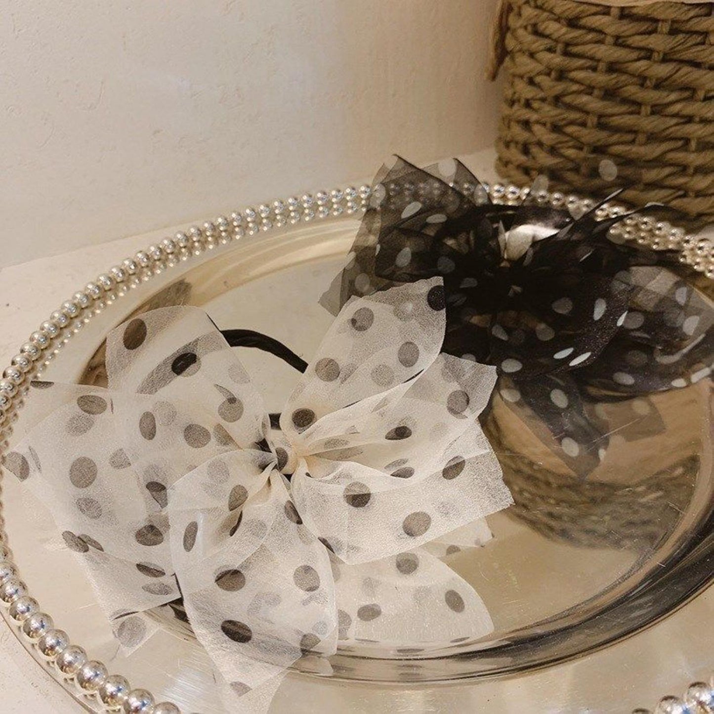 Hair Stick Band French Twist Bowknot Women Elegant Bun Maker Wedding Black