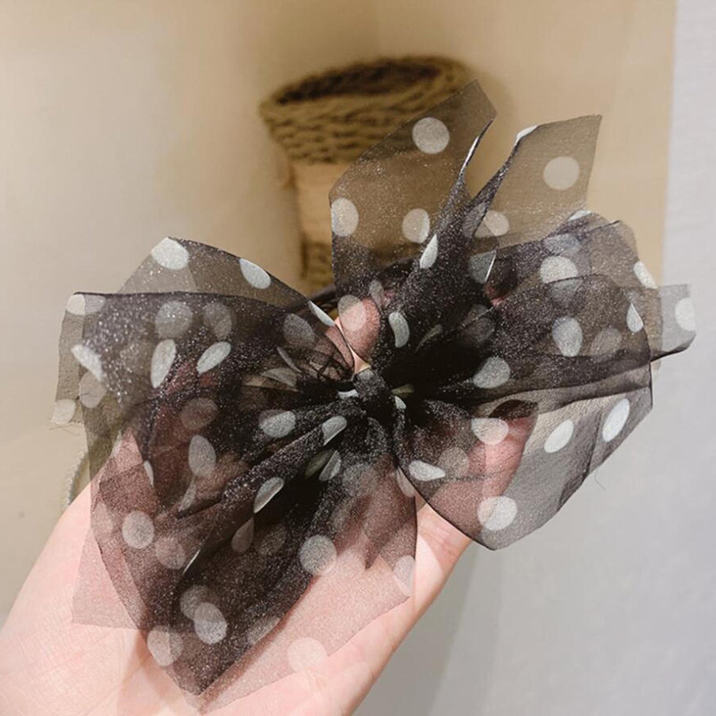 Hair Stick Band French Twist Bowknot Women Elegant Bun Maker Wedding Black