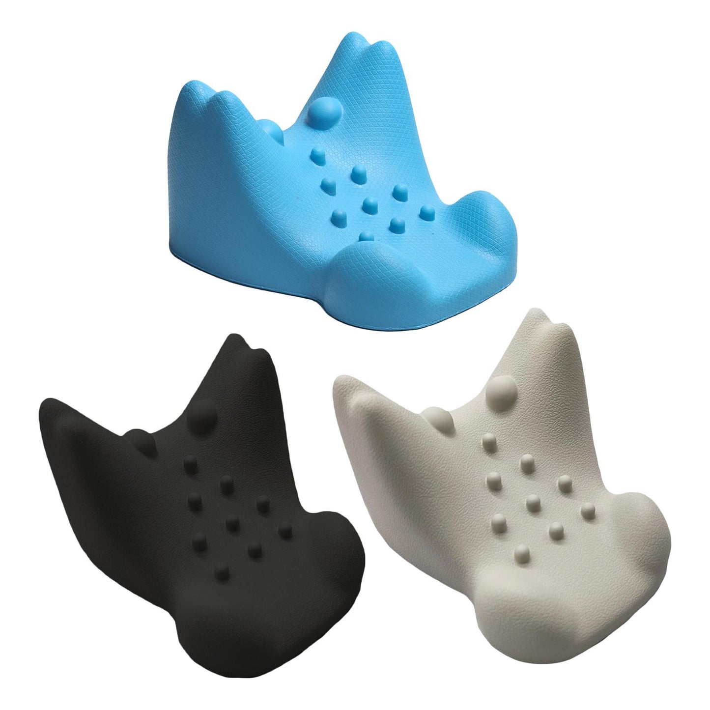 Neck Shoulder Relaxer Neck Curve Corrector for Muscle Relax White