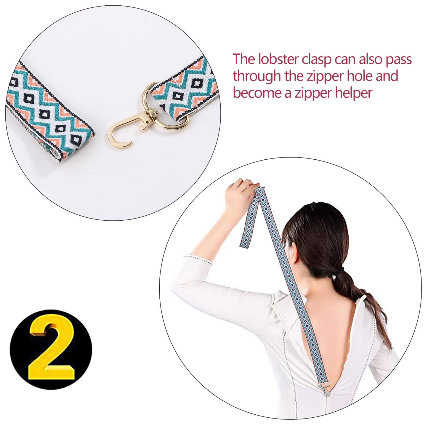 Dress Zipper Puller Helper Auxiliary Rope Pull Assistant Tools by yourself
