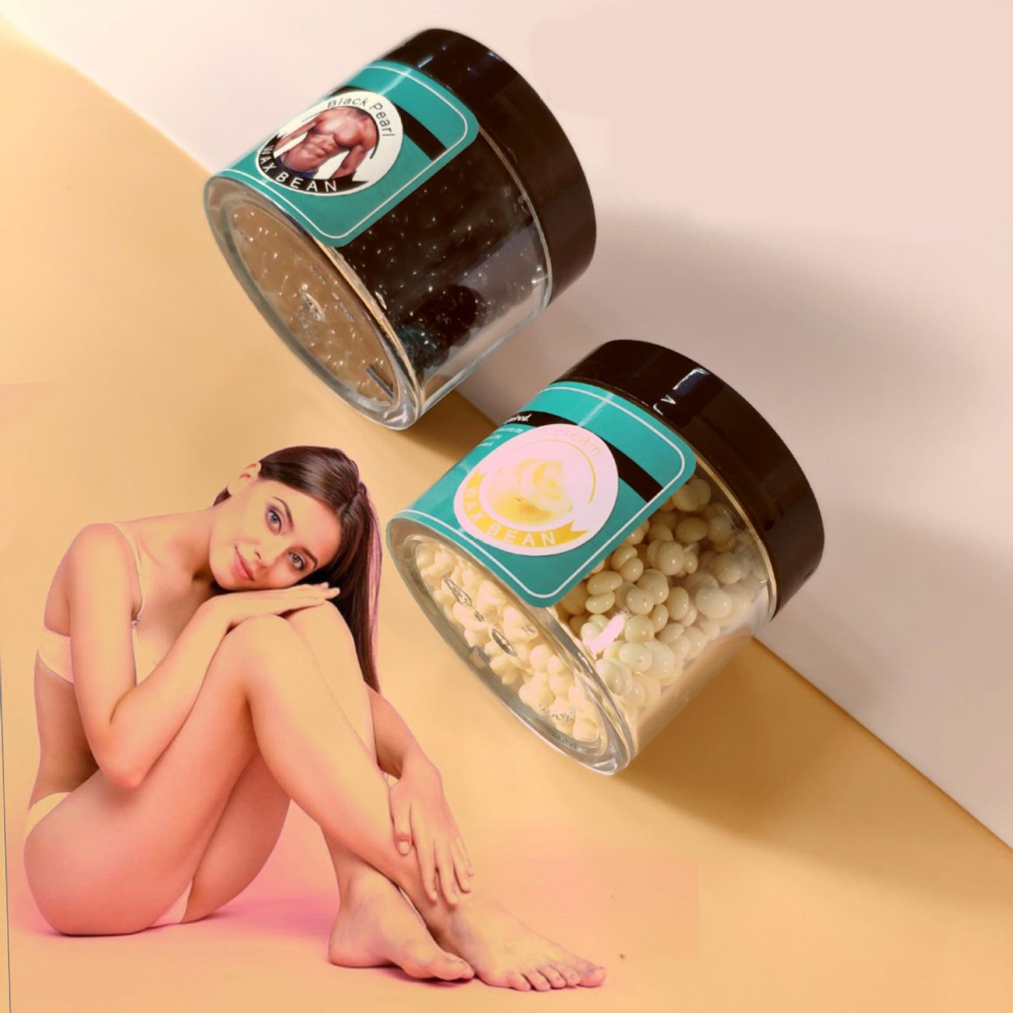 Painless Hard Wax Beans 30g for Hair Removal Full Body Women Men women white