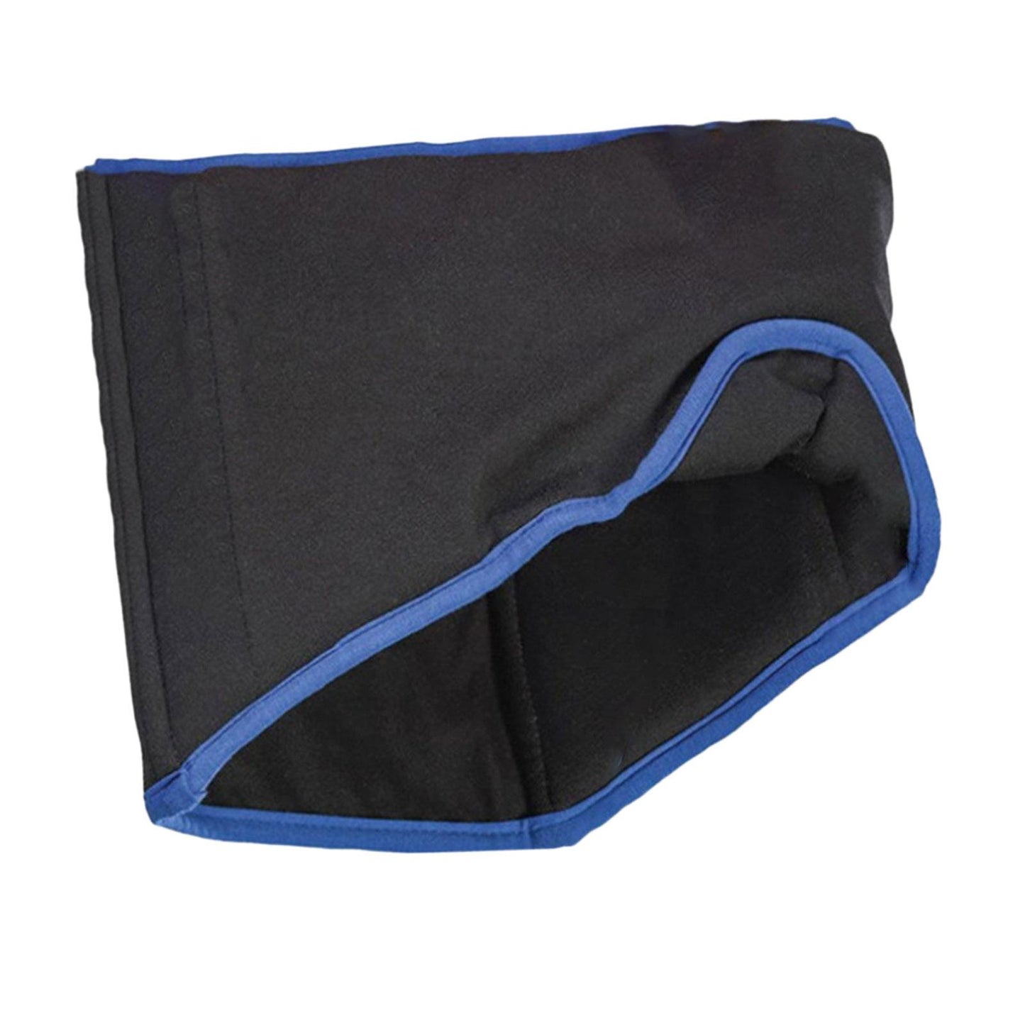 Cotton Sleep Eye Mask With Travel Pouch Comfortable Blindfold Black Blue