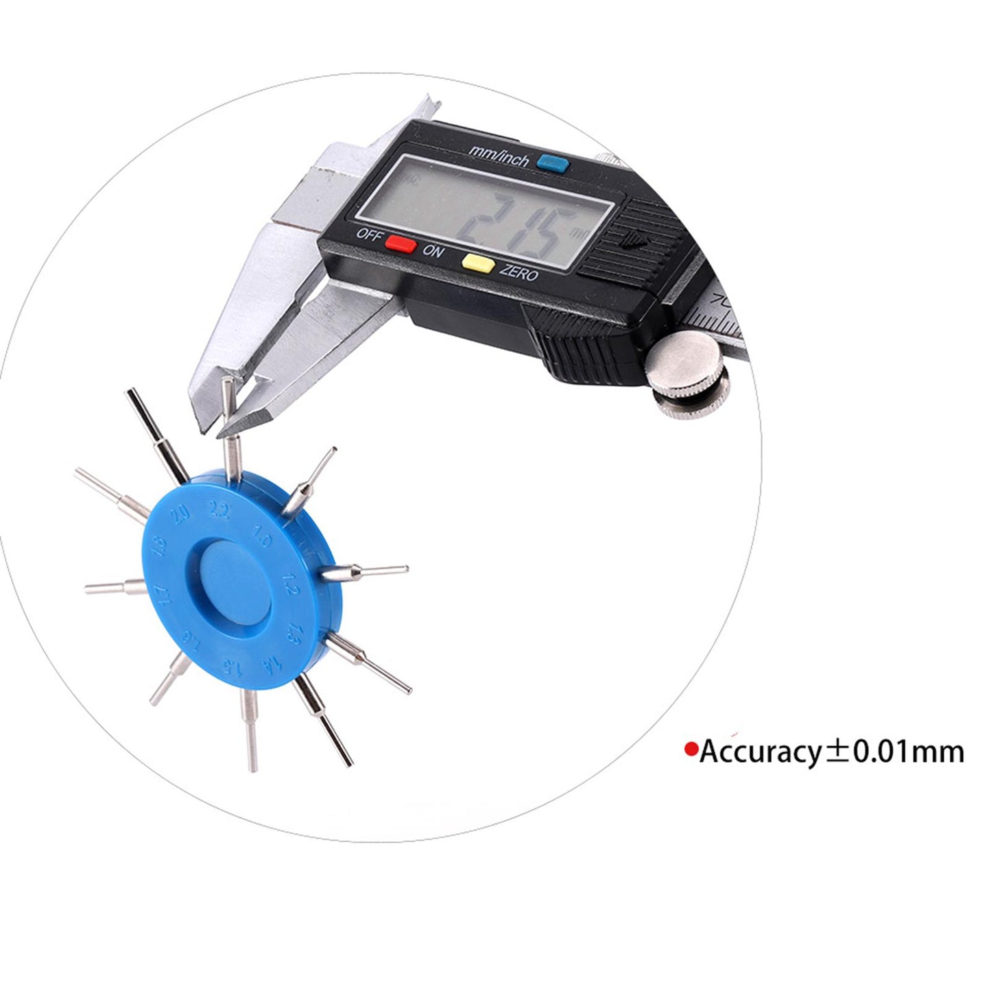 High Accuracy Glasses Hole Measuring Tool Eyeglass Repair Tool 10 Size