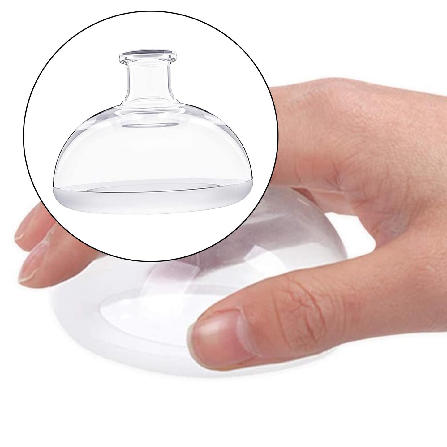 Professional Silicone Palm Chest Physical Therapy Aids Clear For Adult L
