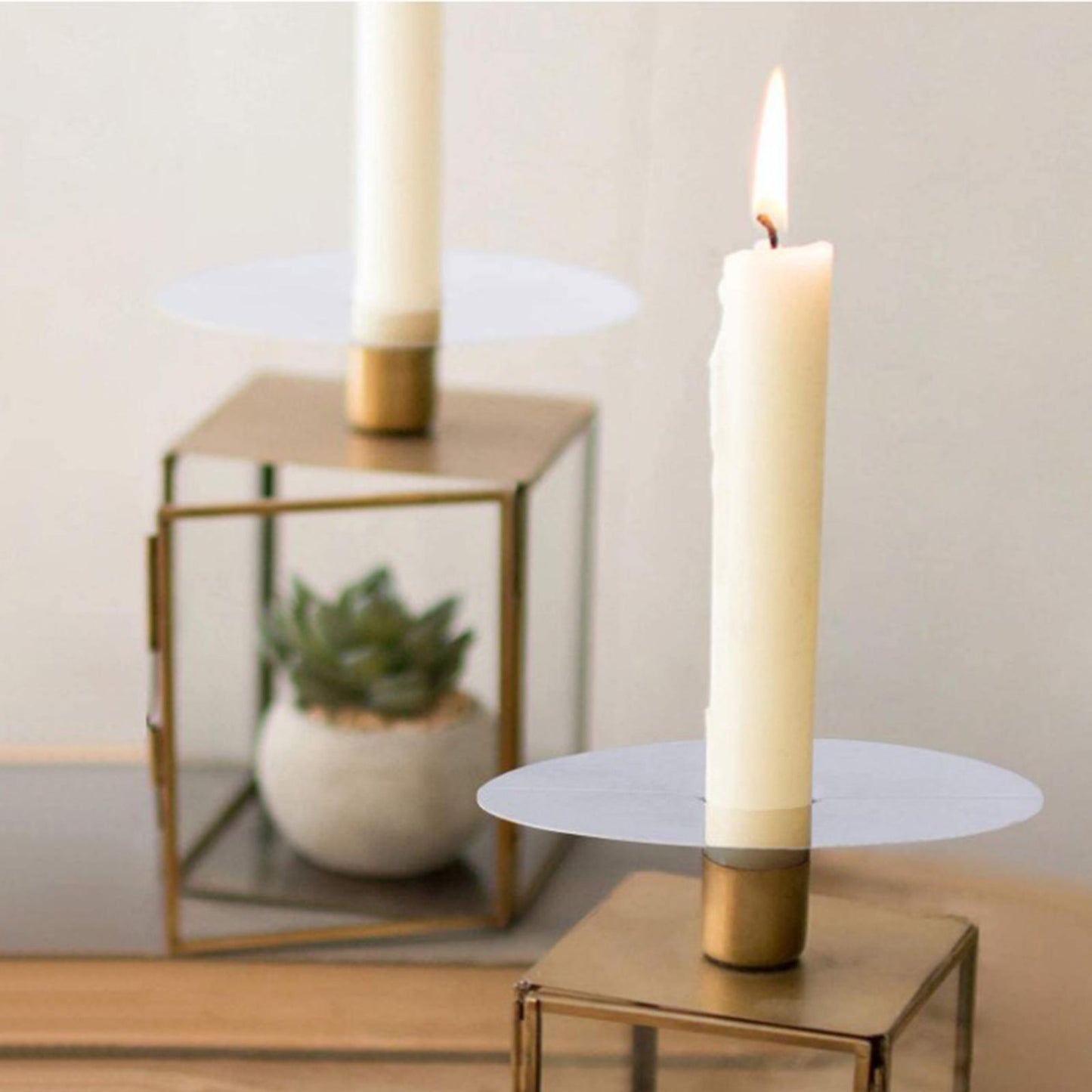 50pcs Candles Drip Protectors Personal Protective Disk Supplies for Ear Care