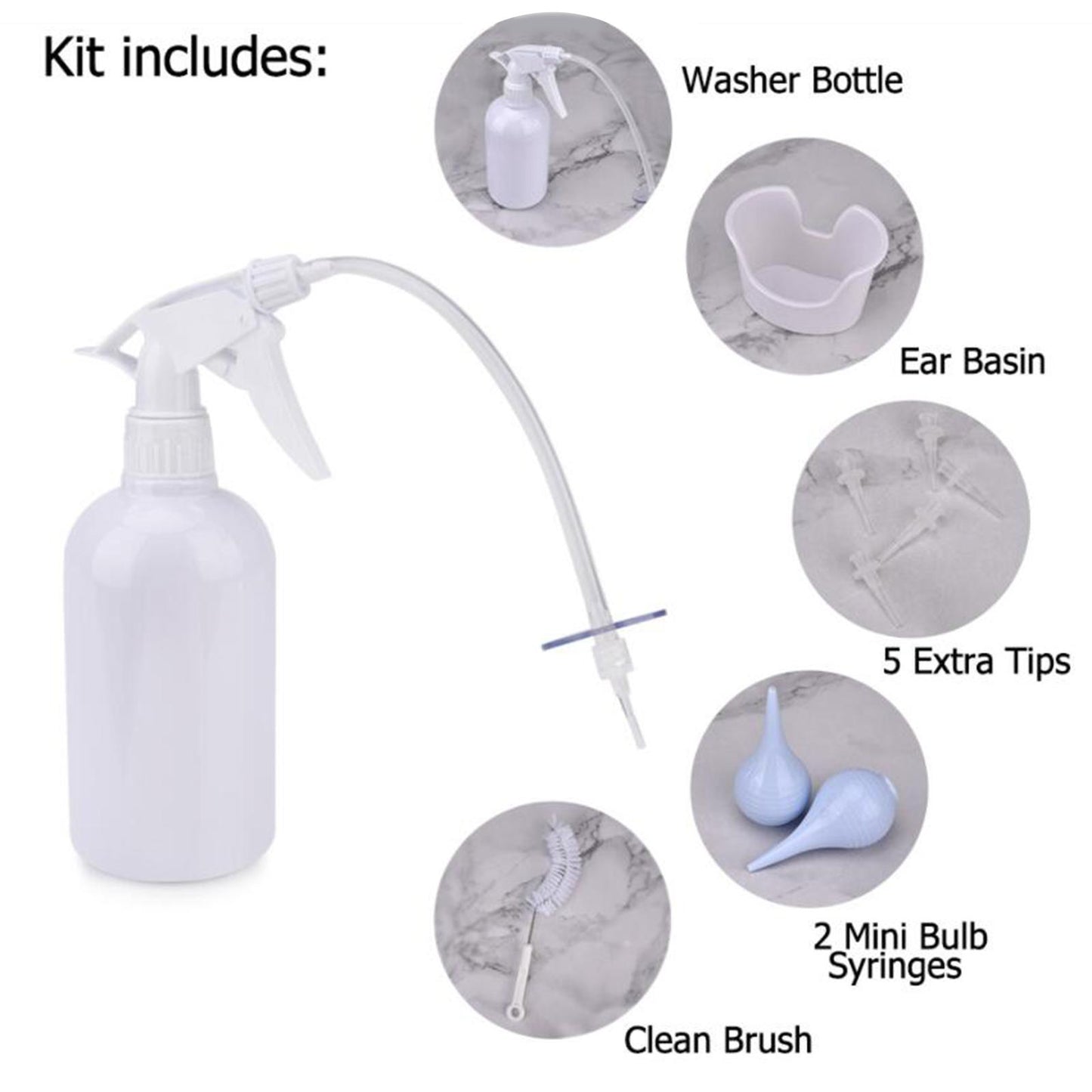 Earwax Removal Set Ear Wax Washer Cleaner Tool Effective All In One