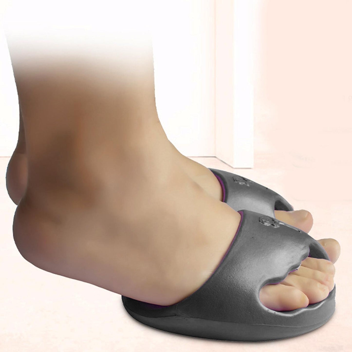Shaking Sandals Slippers Lose Weight Fat Burner Stovepipe Leg Shaping Black