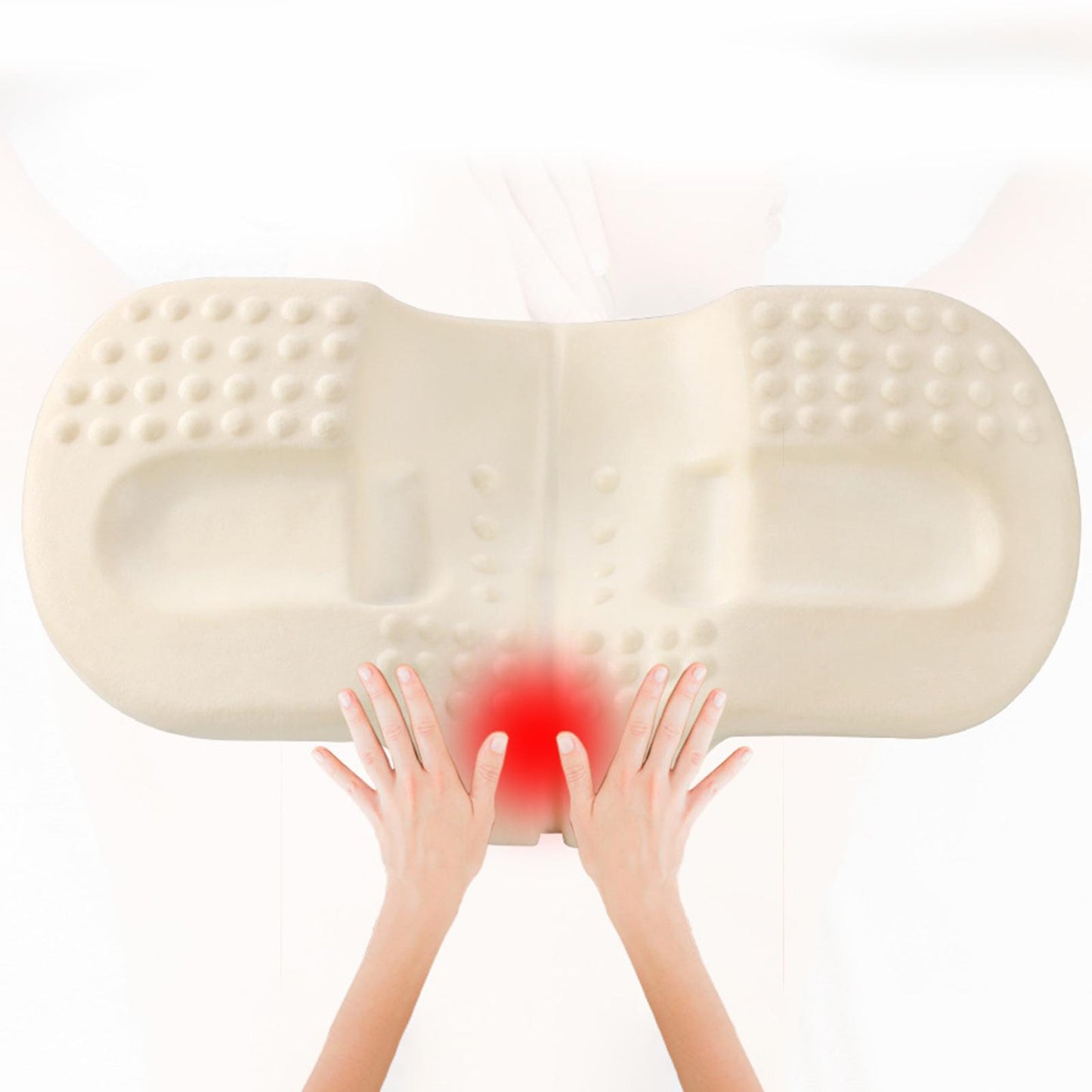 Contour MemoryFoam Contour Sleep Pillow Cervical Neck Support Washable White