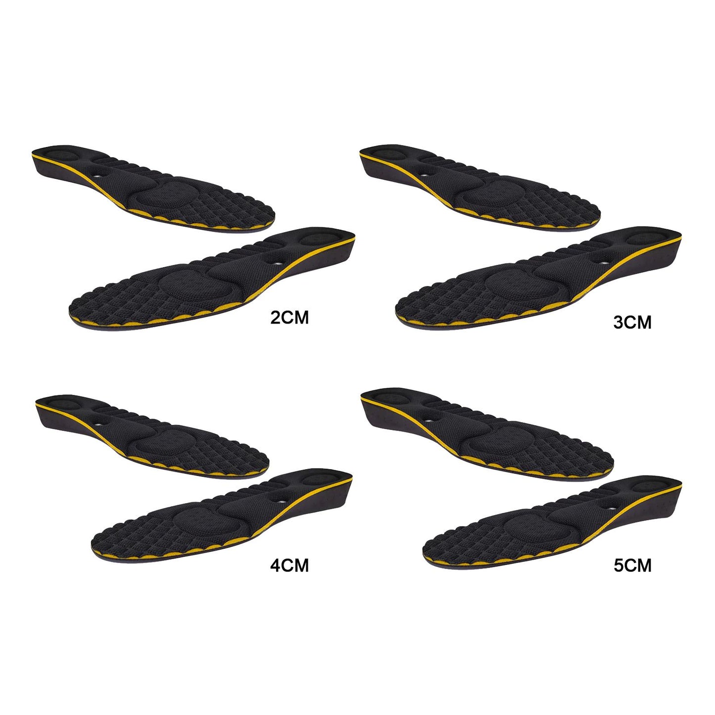 Height Insoles Elastic Comfort Taller Heel Inserts Lifts for Sneaker Men 2cm