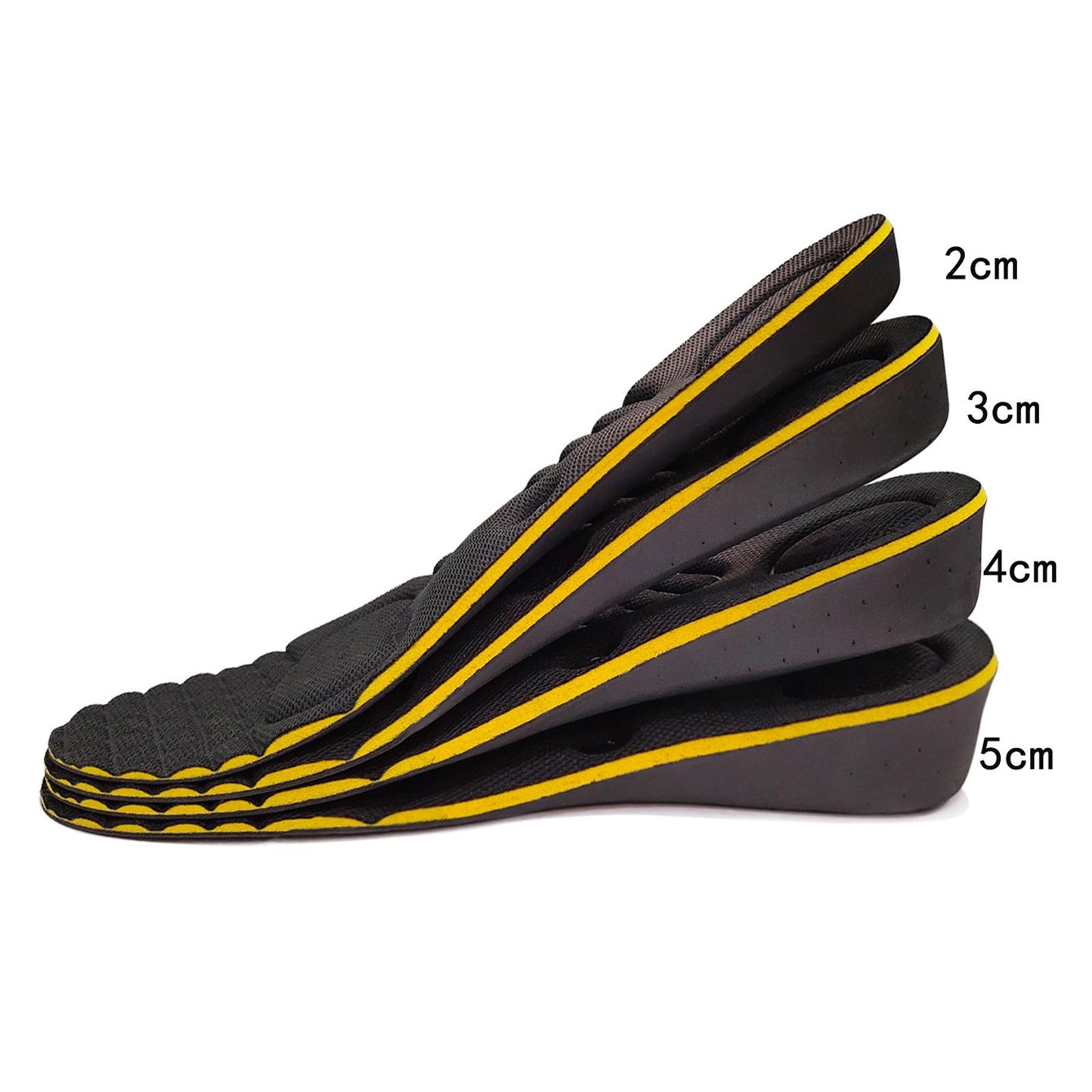 Height Insoles Elastic Comfort Taller Heel Inserts Lifts for Sneaker Men 4cm