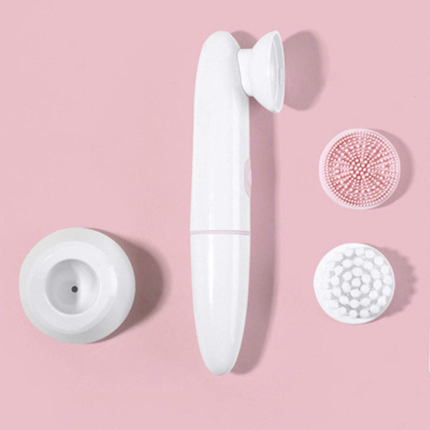 2 in 1 Electric Facial Cleansing Brush Pore Oil with Soft Head Massaging