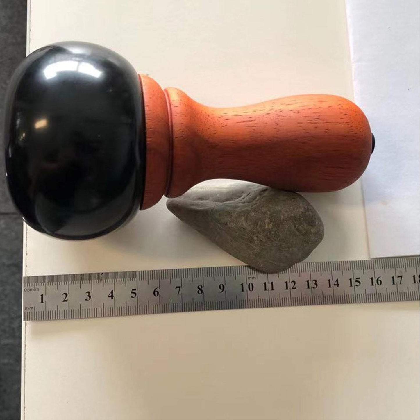 Hot Stone Electric Massager Natural Stone Needle Guasha Scraping Full Body