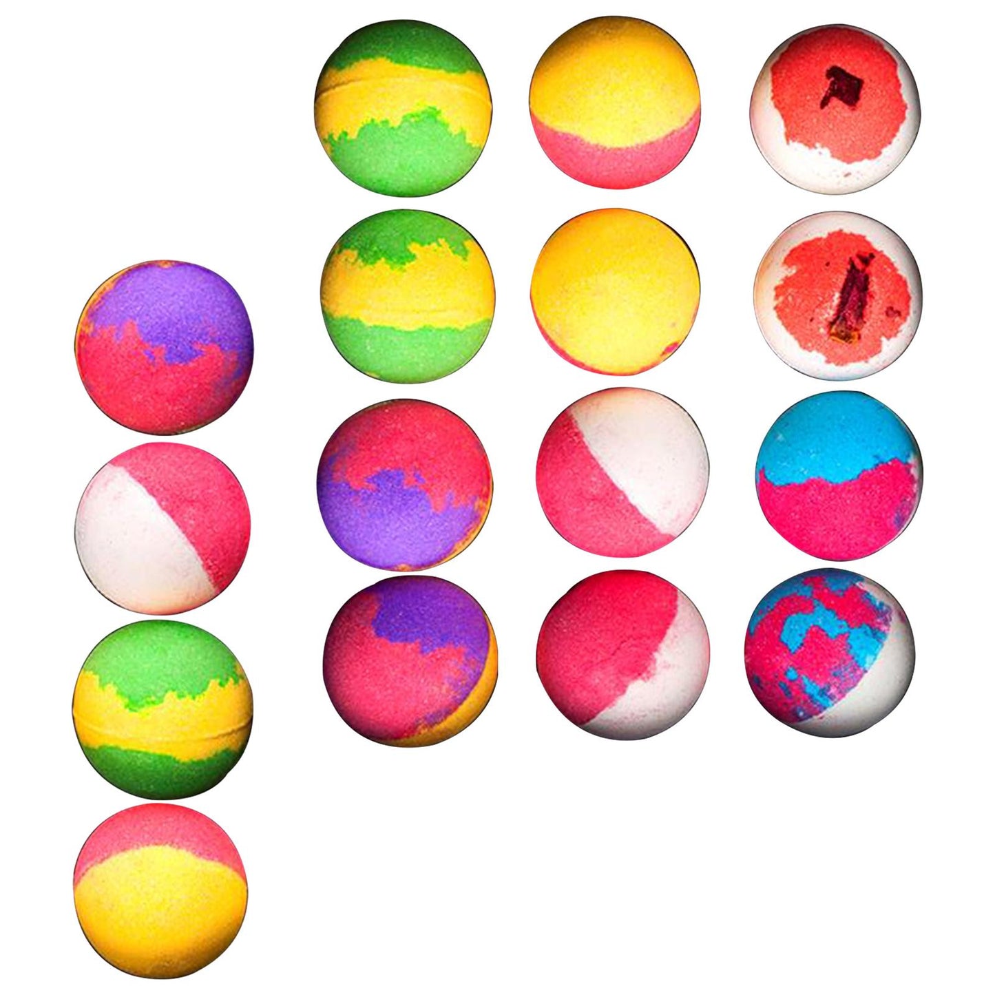 Bath Bombs Kit Sea Salt Bubble Bath Natural Essential Oils Balls for Women 12pcs in One Box