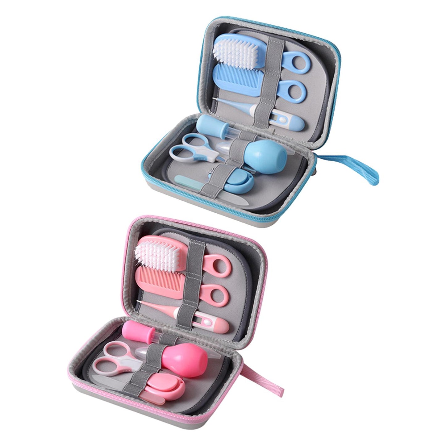 8-pack Baby Care Infant Nail Trimmer Thermometer Kit Essential Pink