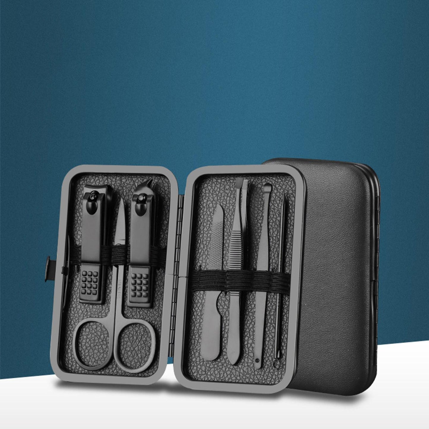 Manicure Nail Clipper Set Nail File Sharp Ear Spoon Fingernail Toenail 7PCS