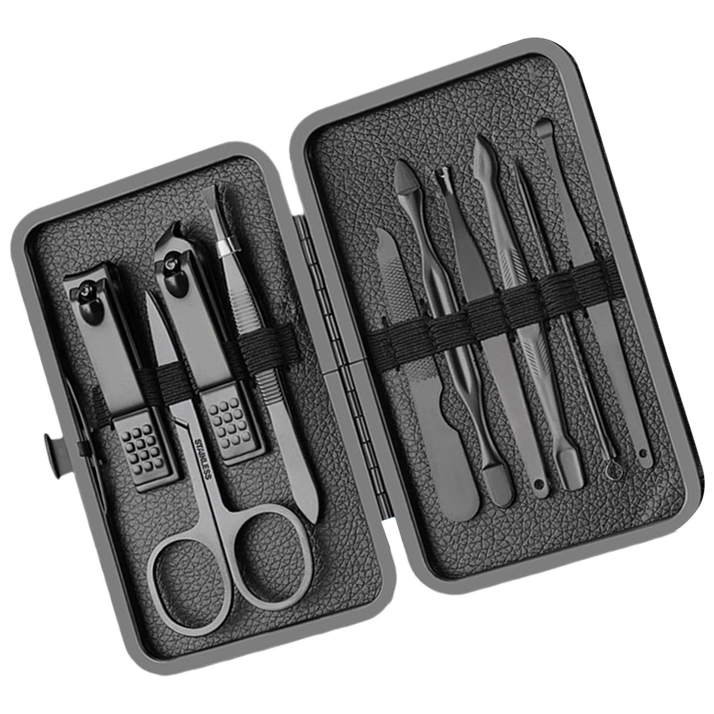 Manicure Nail Clipper Set Nail File Sharp Ear Spoon Fingernail Toenail 10PCS