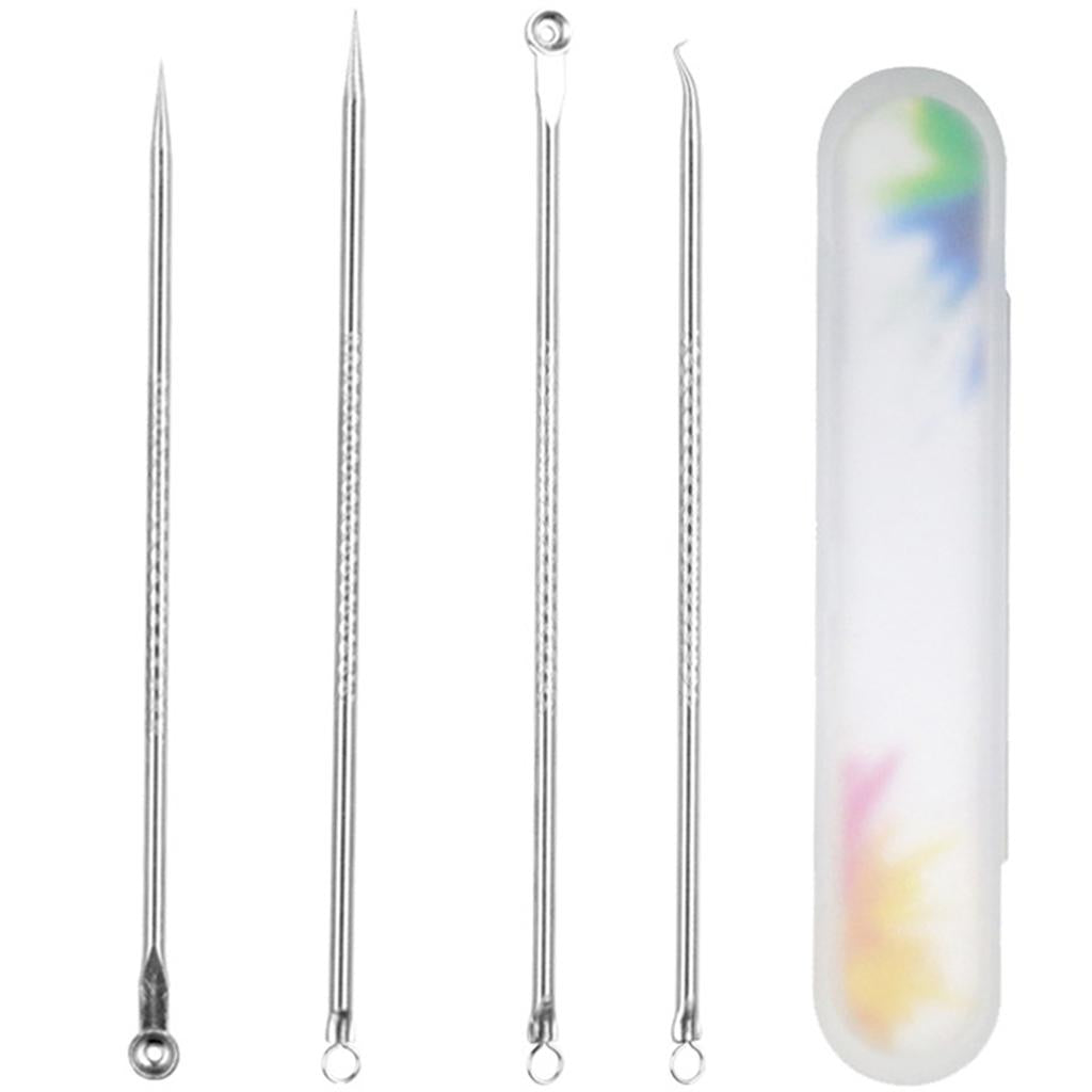 Blackhead Remover Blackhead Tool Kit Pimple Removal Tool 4pcs Silver