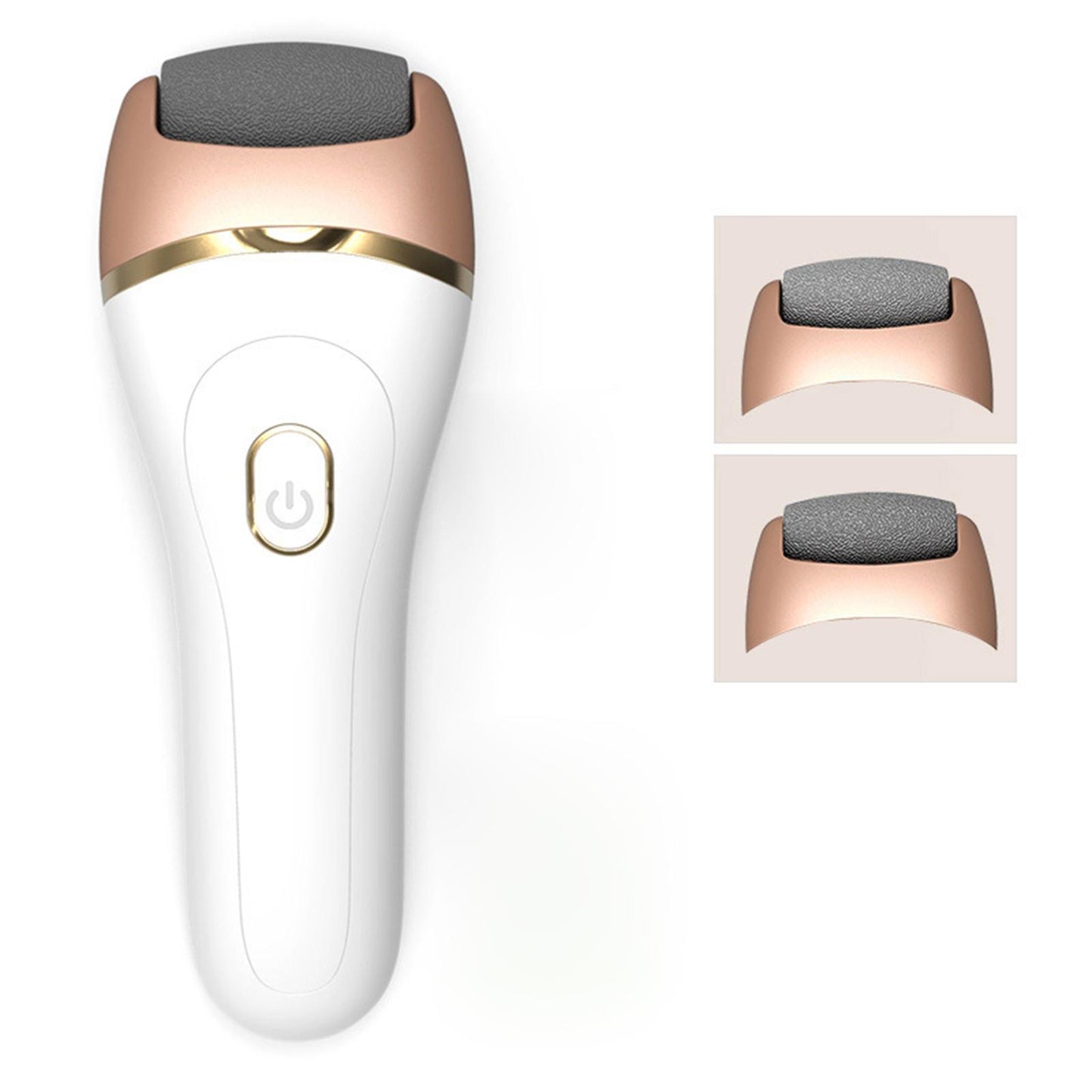 Electric Callus Removers Kit Waterproof Rechargeable Foot Rasp Champagne