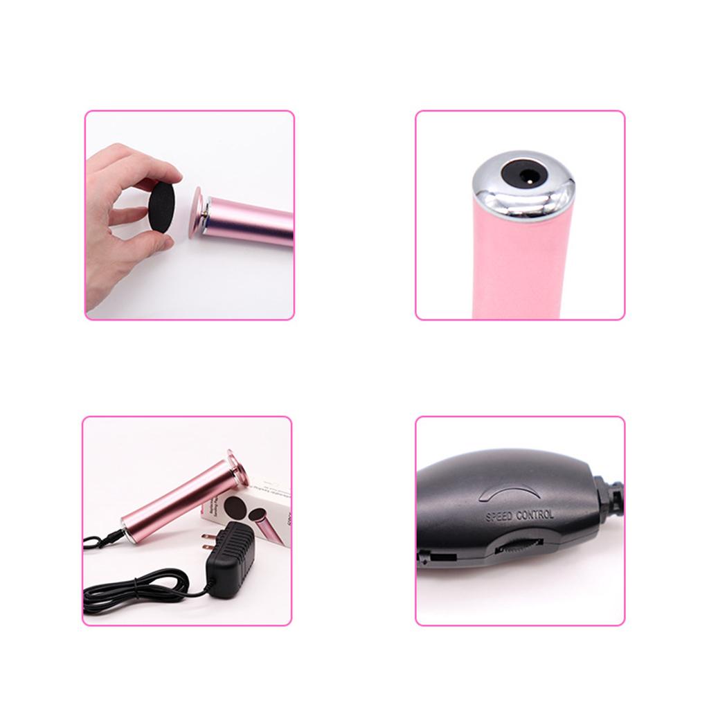 Electric Callus Remover Portable Pedicure Tool for Cracked Heels Women pink