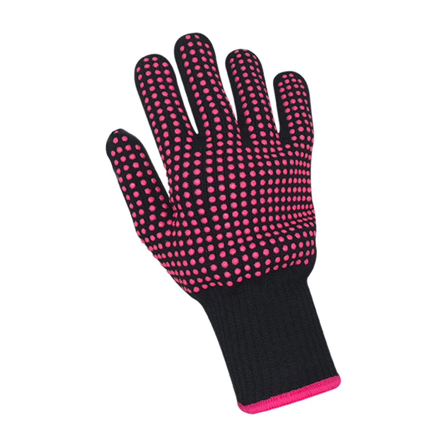 2Pcs Heat Resistant Gloves Durable Silicone Tools for Hair Curler Hair Salon 22x10x1cm
