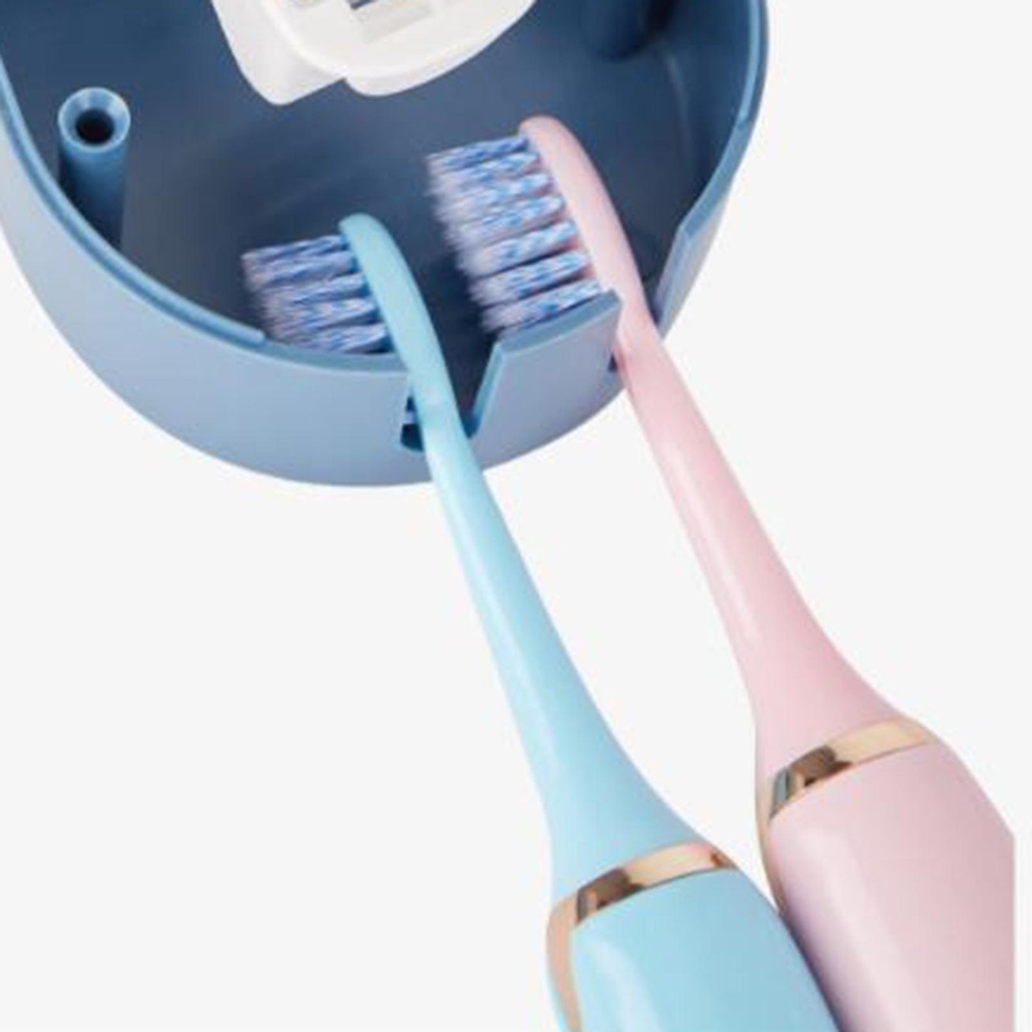 Automatic Toothpaste Dispenser Wall Mounted for Bathroom Washroom Sky Blue