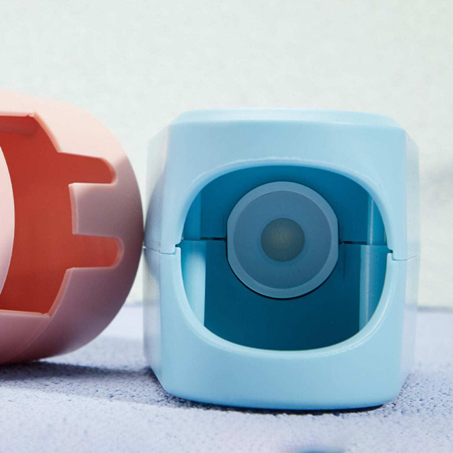 Automatic Toothpaste Dispenser Wall Mounted for Bathroom Washroom Sky Blue