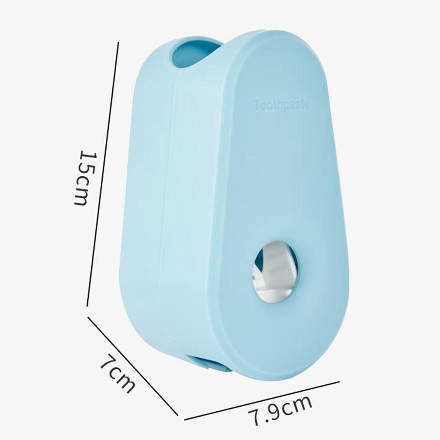 Automatic Toothpaste Dispenser Wall Mounted for Bathroom Washroom Sky Blue