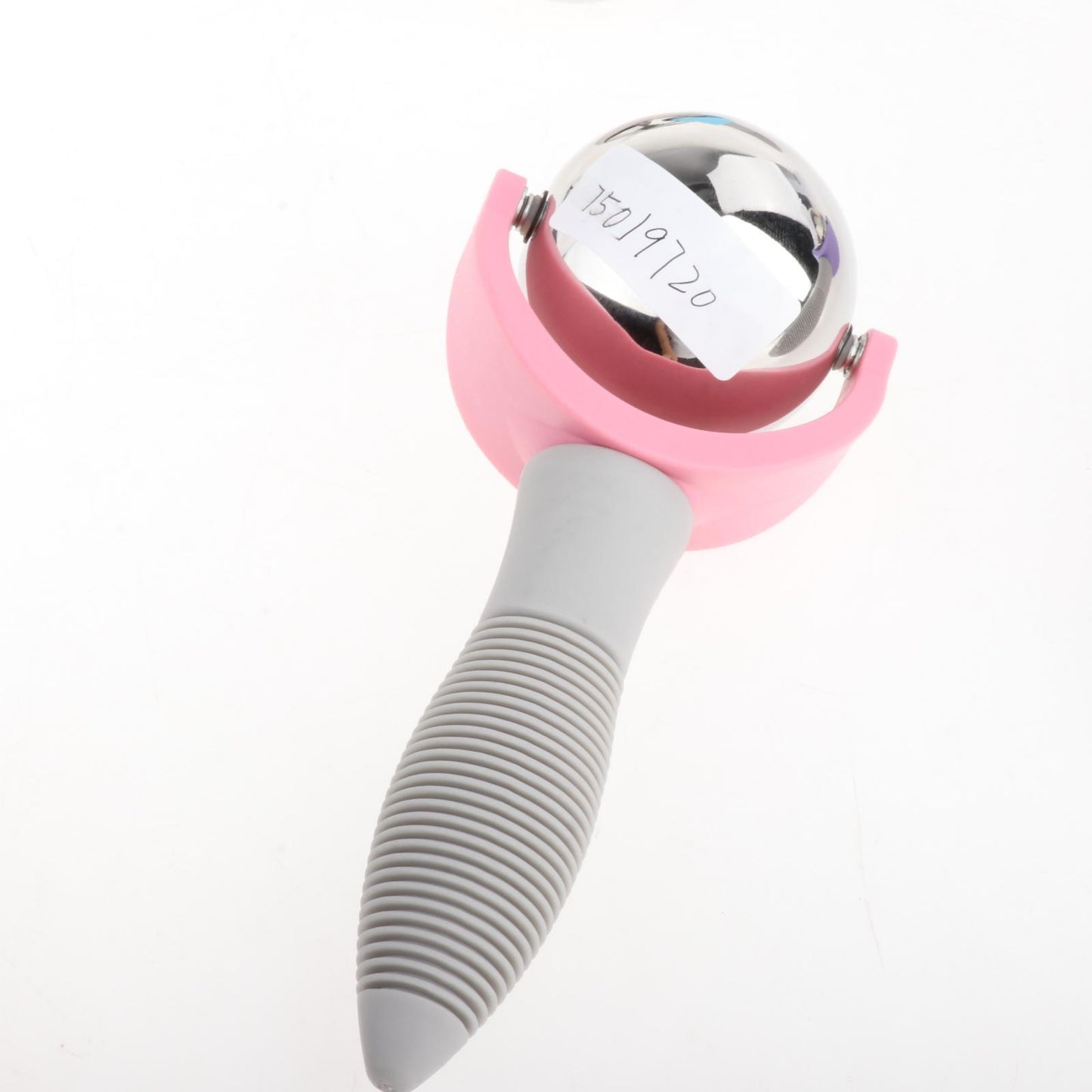 Cold Massage Ball Roller with Handle Back Leg Relaxation Household Pink