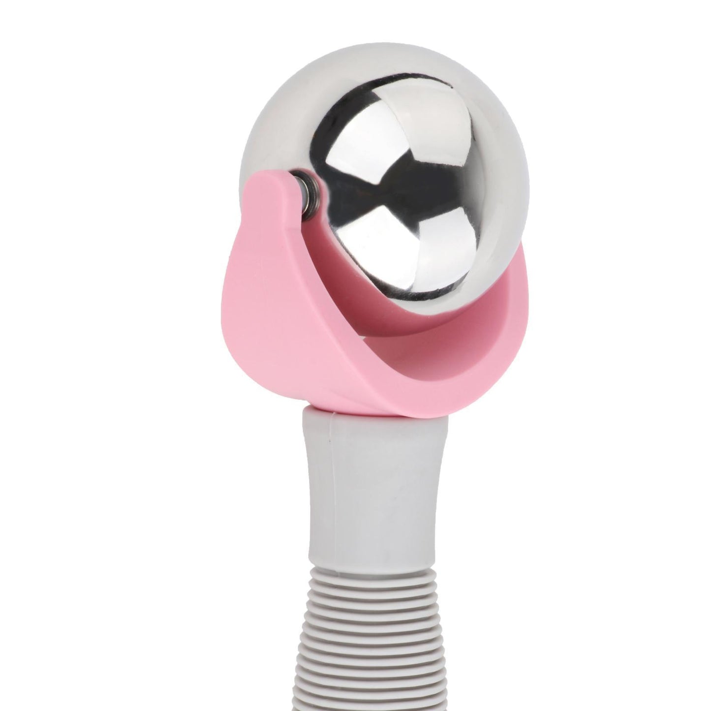 Cold Massage Ball Roller with Handle Back Leg Relaxation Household Pink
