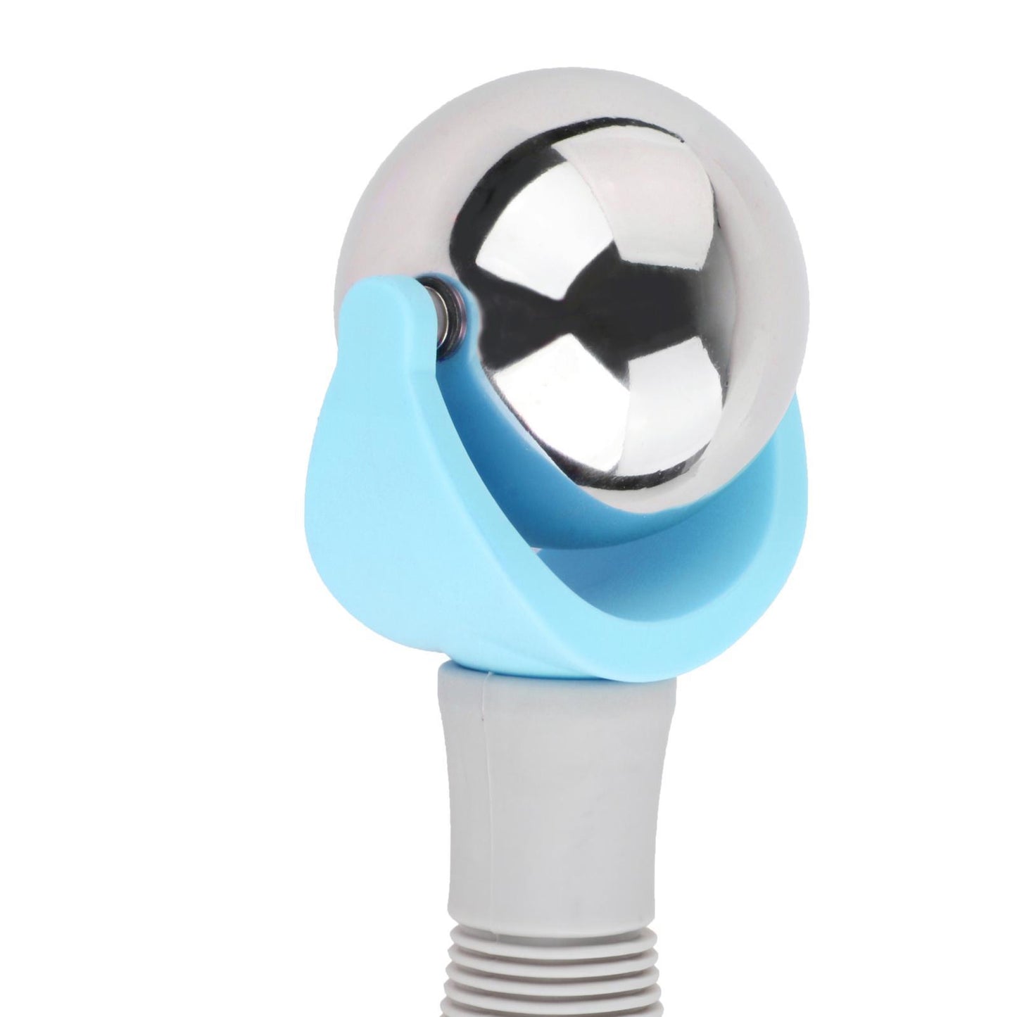 Cold Massage Ball Roller with Handle Back Leg Relaxation Household Blue