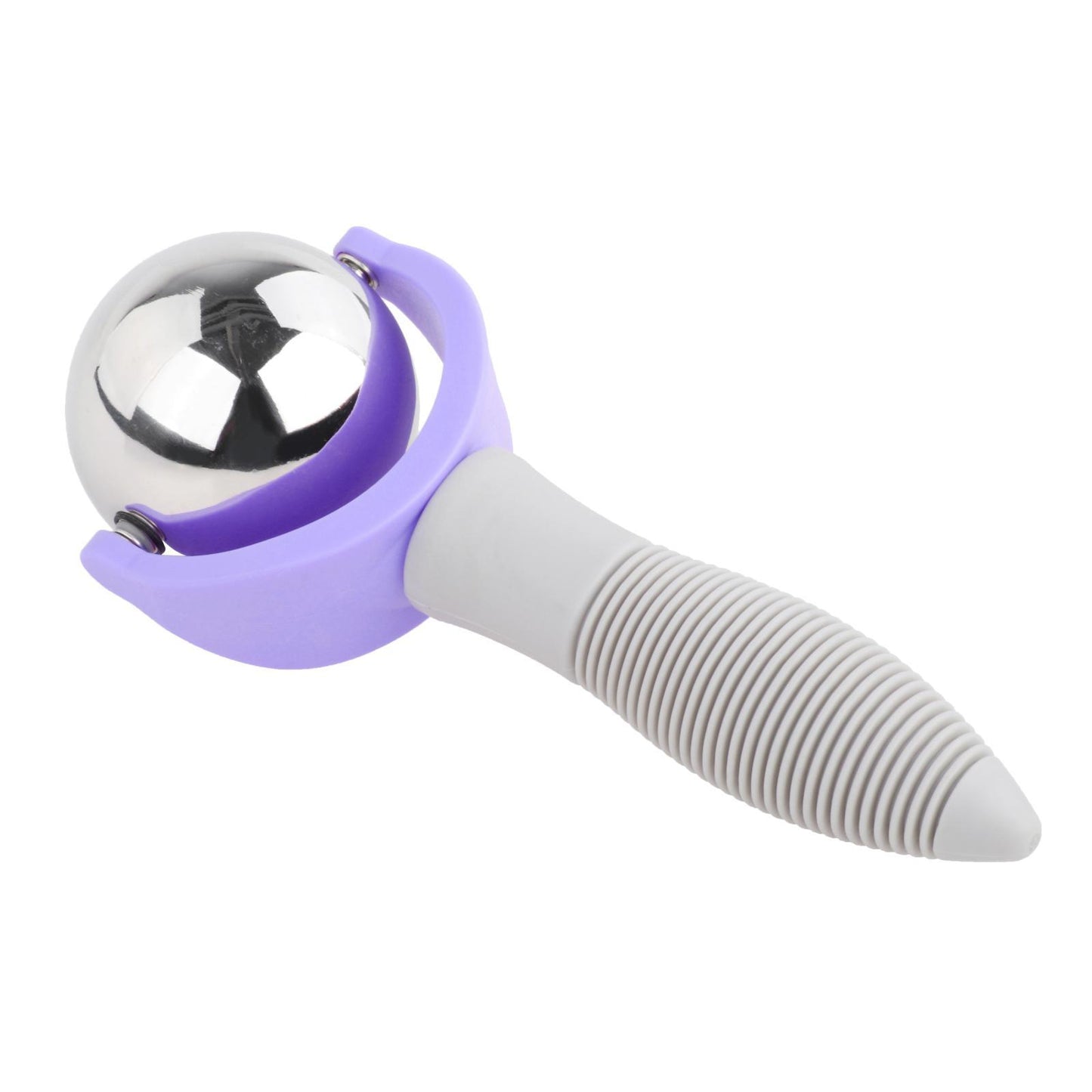 Cold Massage Ball Roller with Handle Back Leg Relaxation Household Purple
