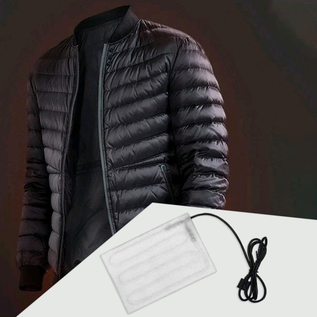 USB Electric Heating Pad Winter Heating Warm Clothing for Outdoor White