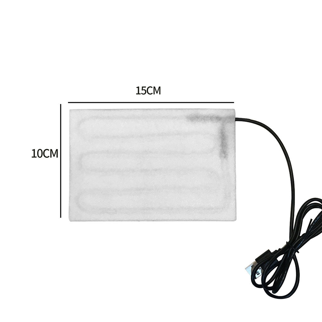 USB Electric Heating Pad Winter Heating Warm Clothing for Outdoor White