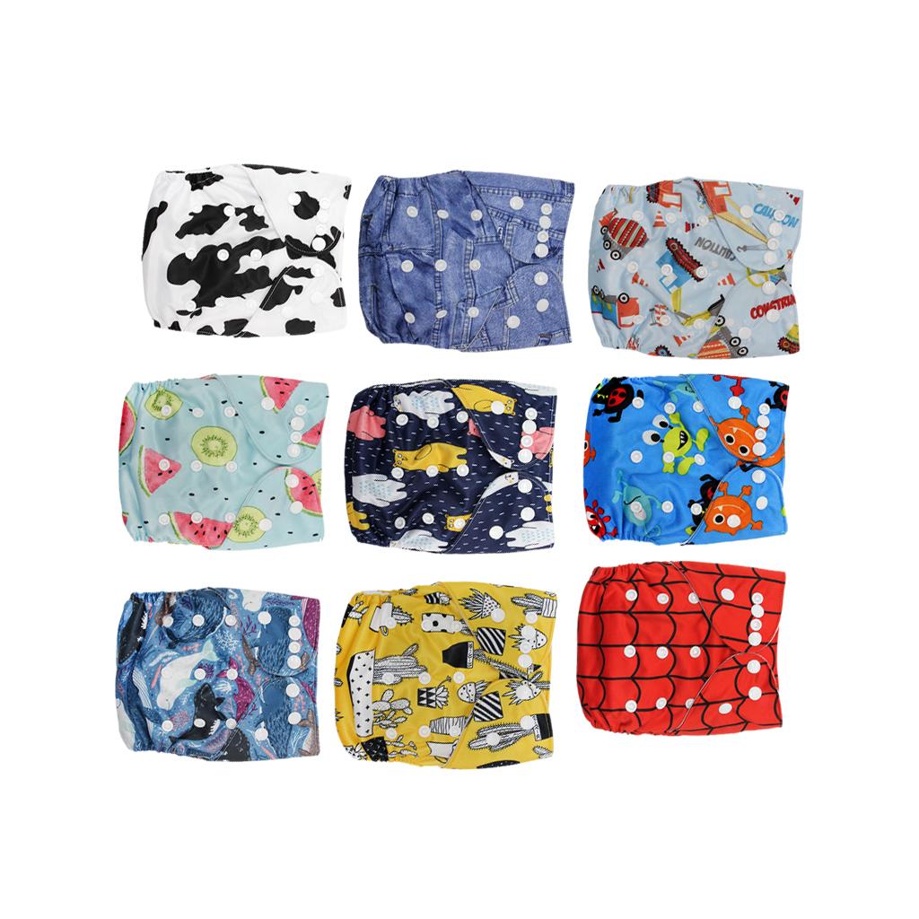 Reusable Baby Cloth Diaper Soft Washable for 3-15kg Babies Shower Gifts P1