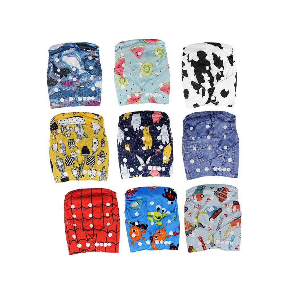 Reusable Baby Cloth Diaper Soft Washable for 3-15kg Babies Shower Gifts P1