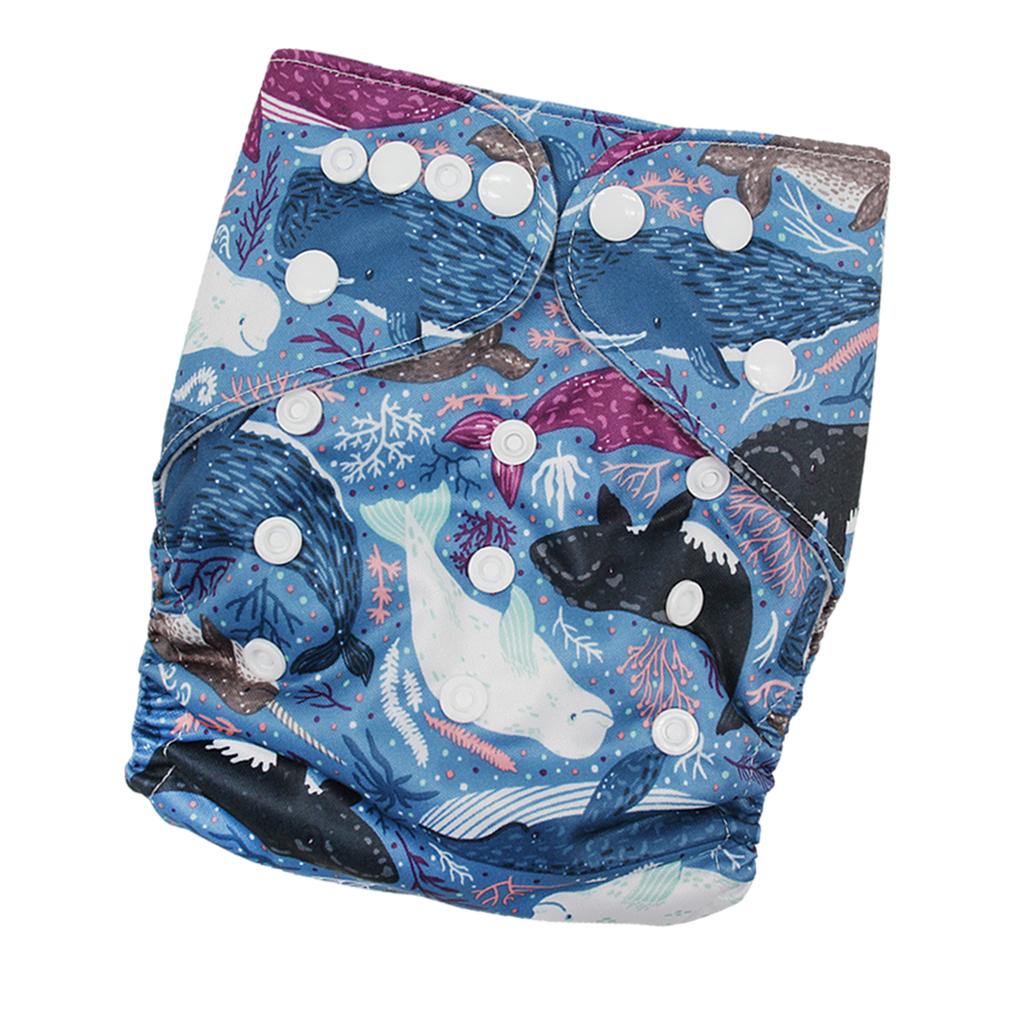 Reusable Baby Cloth Diaper Soft Washable for 3-15kg Babies Shower Gifts P7