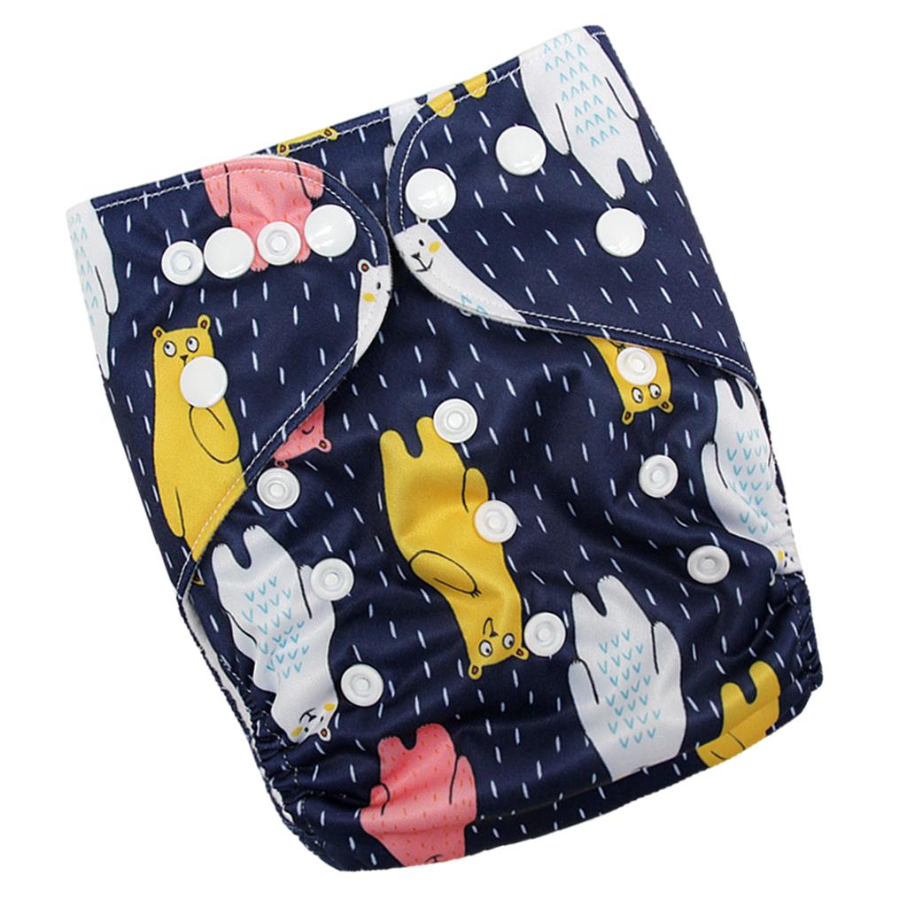 Reusable Baby Cloth Diaper Soft Washable for 3-15kg Babies Shower Gifts P21
