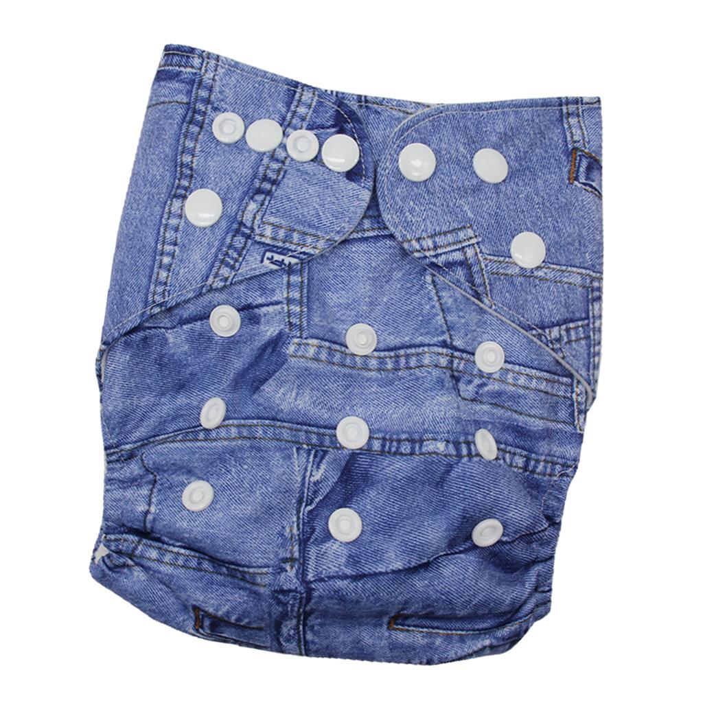 Reusable Baby Cloth Diaper Soft Washable for 3-15kg Babies Shower Gifts A09