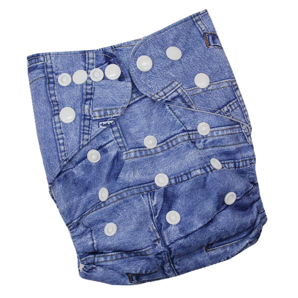 Reusable Baby Cloth Diaper Soft Washable for 3-15kg Babies Shower Gifts A09