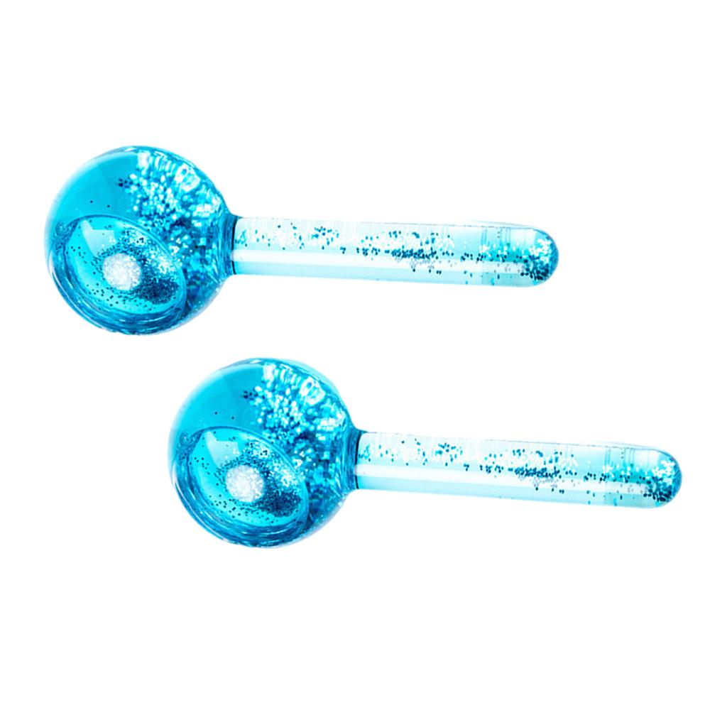 2 Pieces Facial Cooling Ice Globes Ball for Face Neck Care Dark Blue