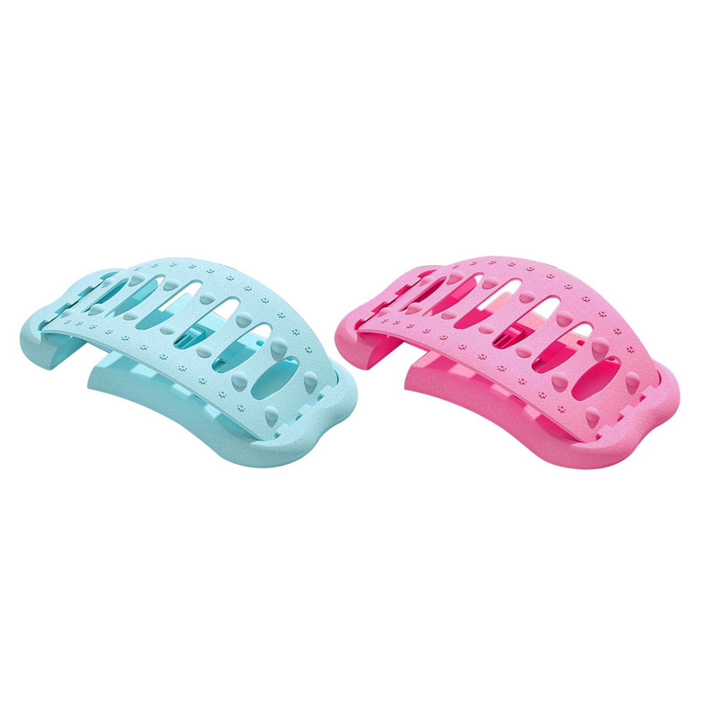 Back Stretcher Traction Deck Massager for Spine Sciatica Bed Chair Car blue