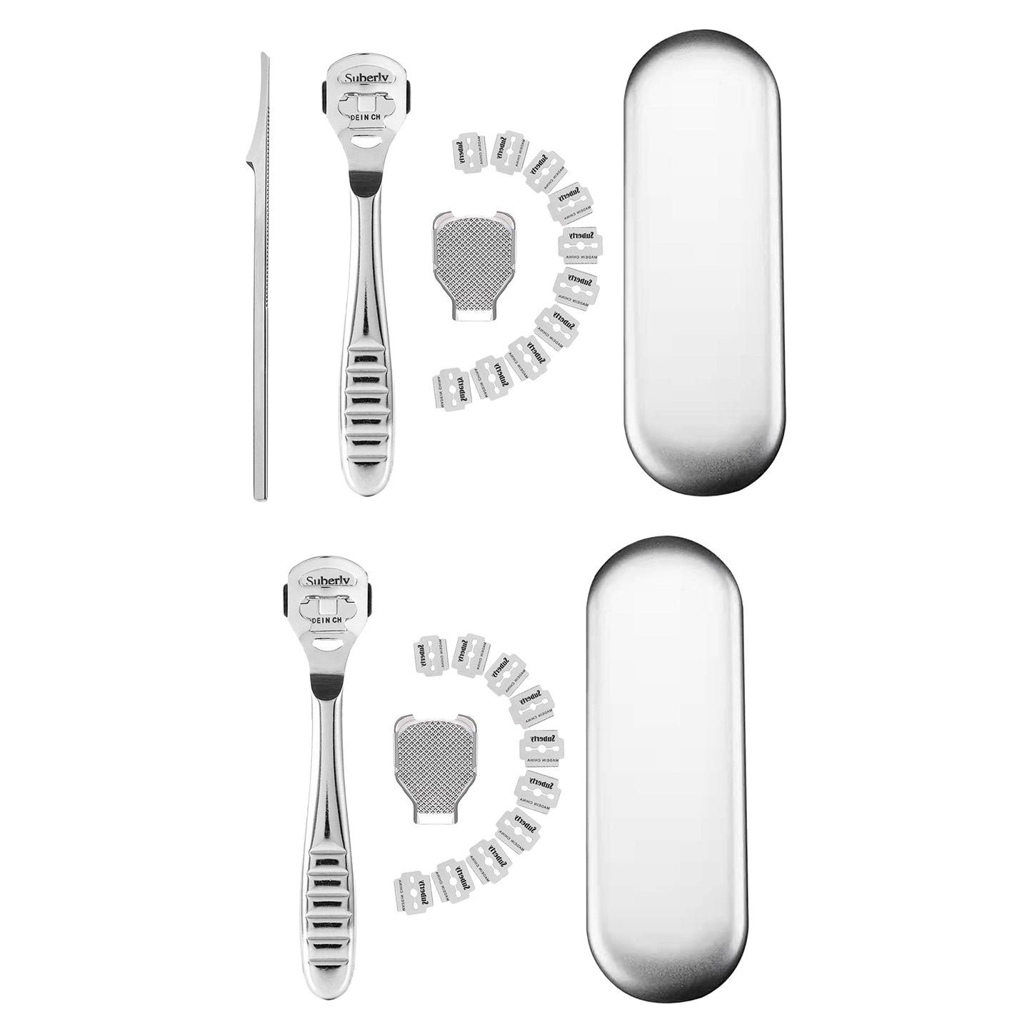 Dead Skin Remover Portable Exfoliation Foot Rasp Set for Solon 3 Piece