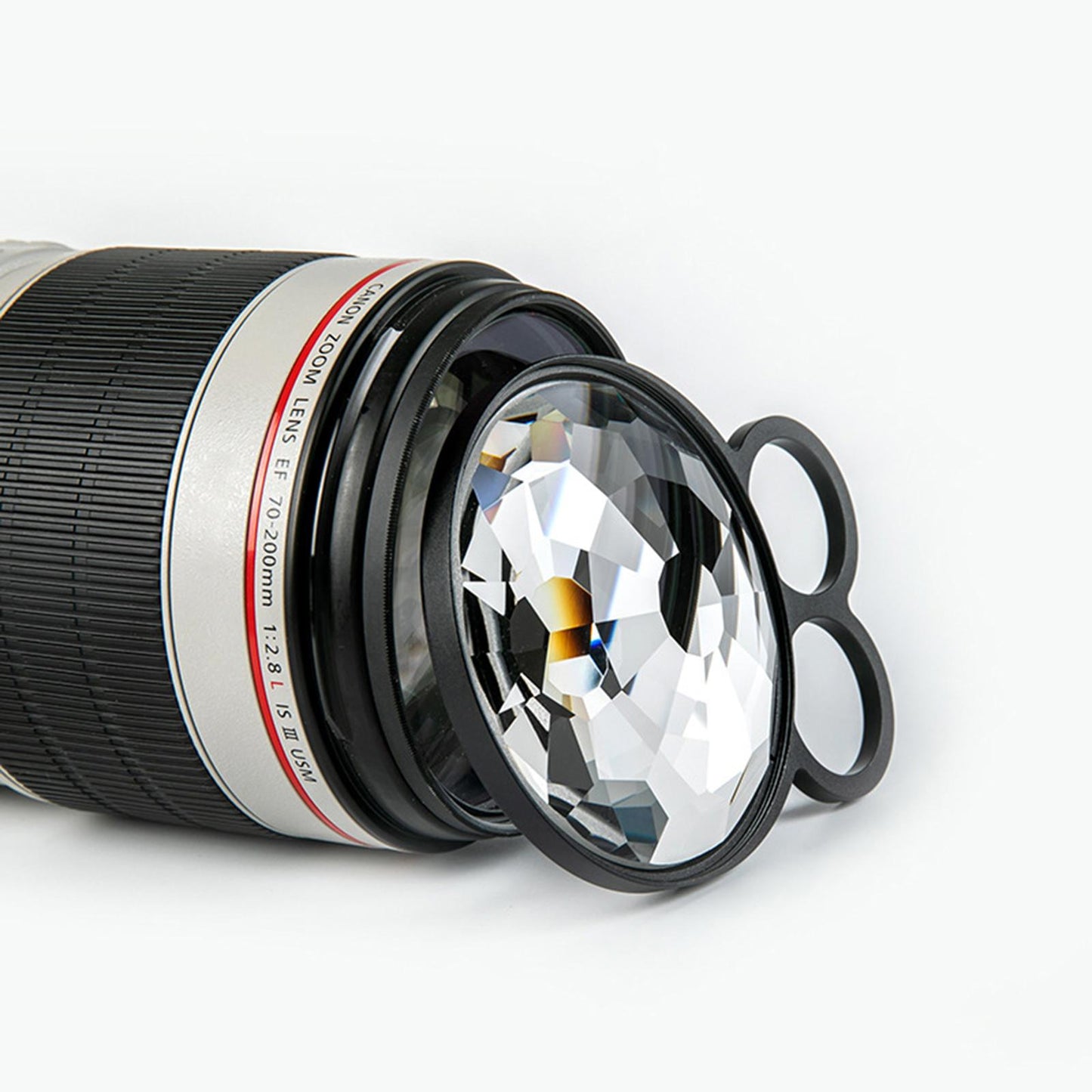 Handheld Kaleidoscope Glass Prism 77mm Camera Glass Filter Effect Filter