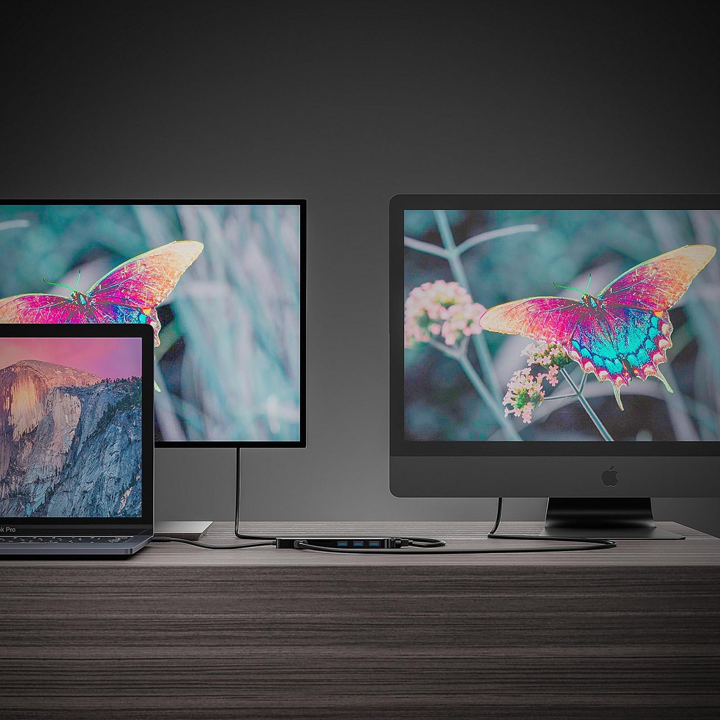 Aluminum 7 in 1 USB 3.0 C to HDMI 4K Hub Multiport Adapter Dongle