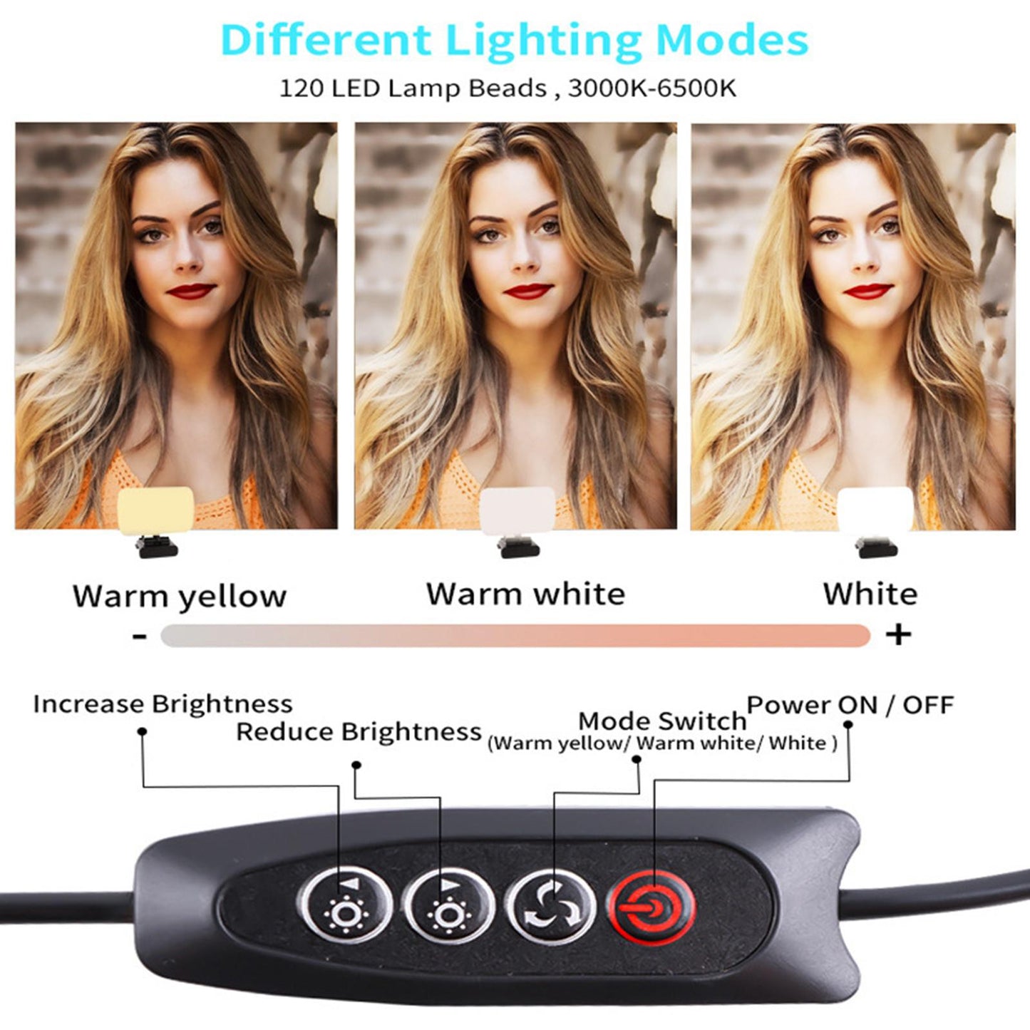 Mini LED Video Light Pocket Photo Light for Video Recording Photography