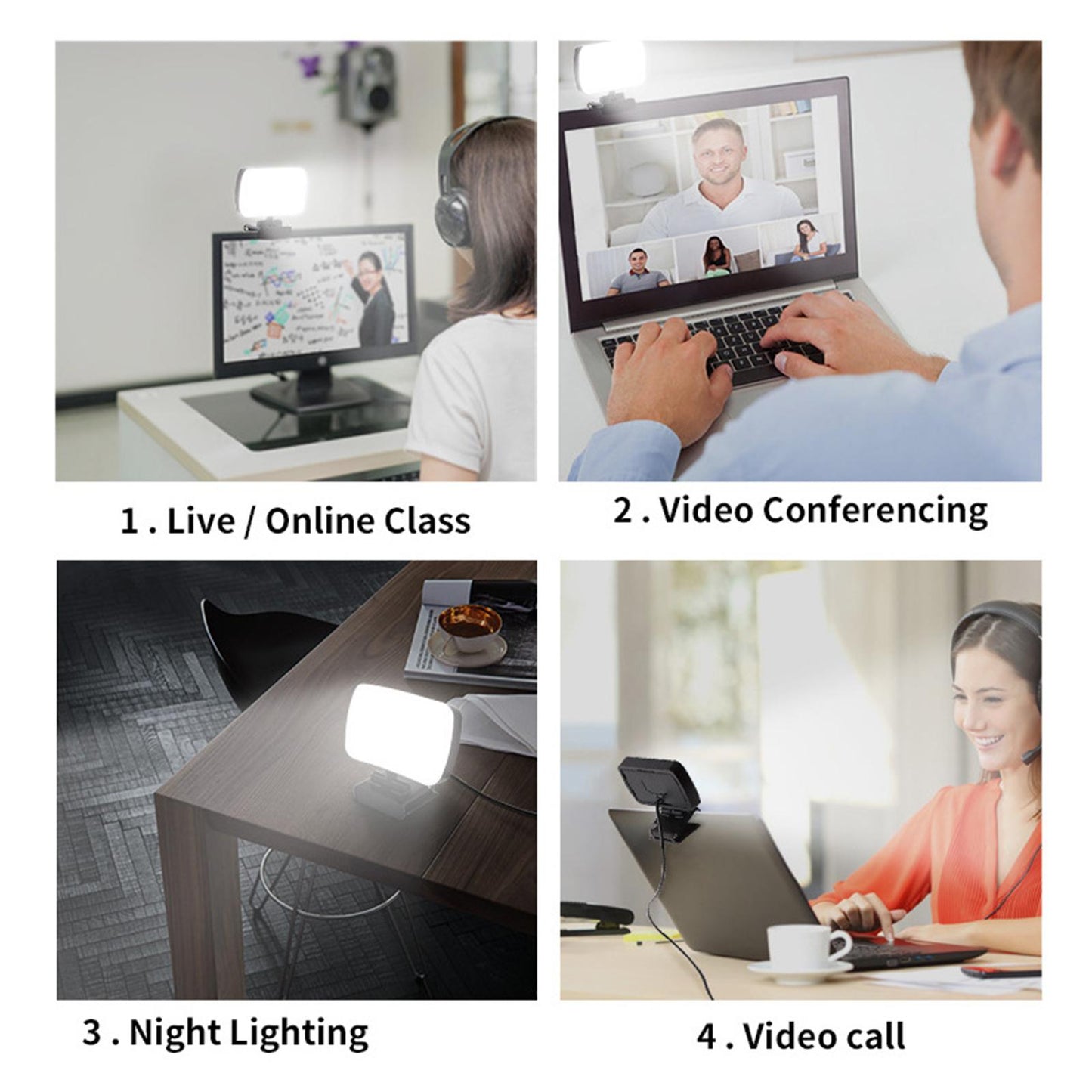Mini LED Video Light Pocket Photo Light for Video Recording Photography