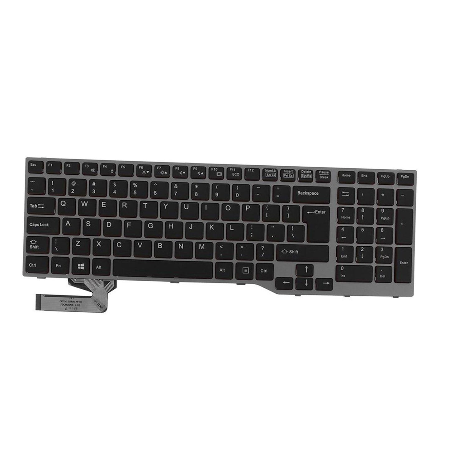 Slim Laptop Keyboard for Fujitsu Lifebook E753 E754 E756 E557 US Layout