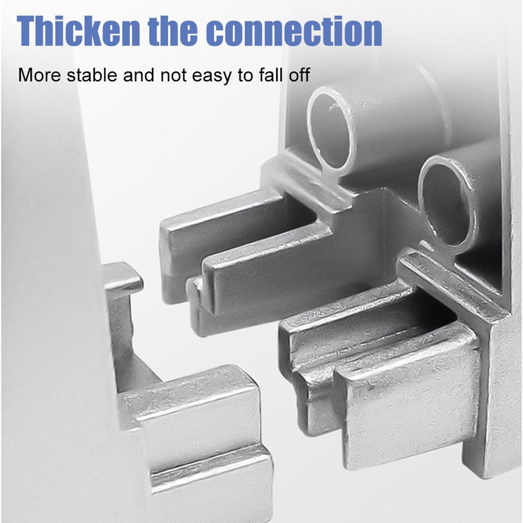 Desk Partition Clamp Office Shelf Bracket Desktop Screen Clip Holder White