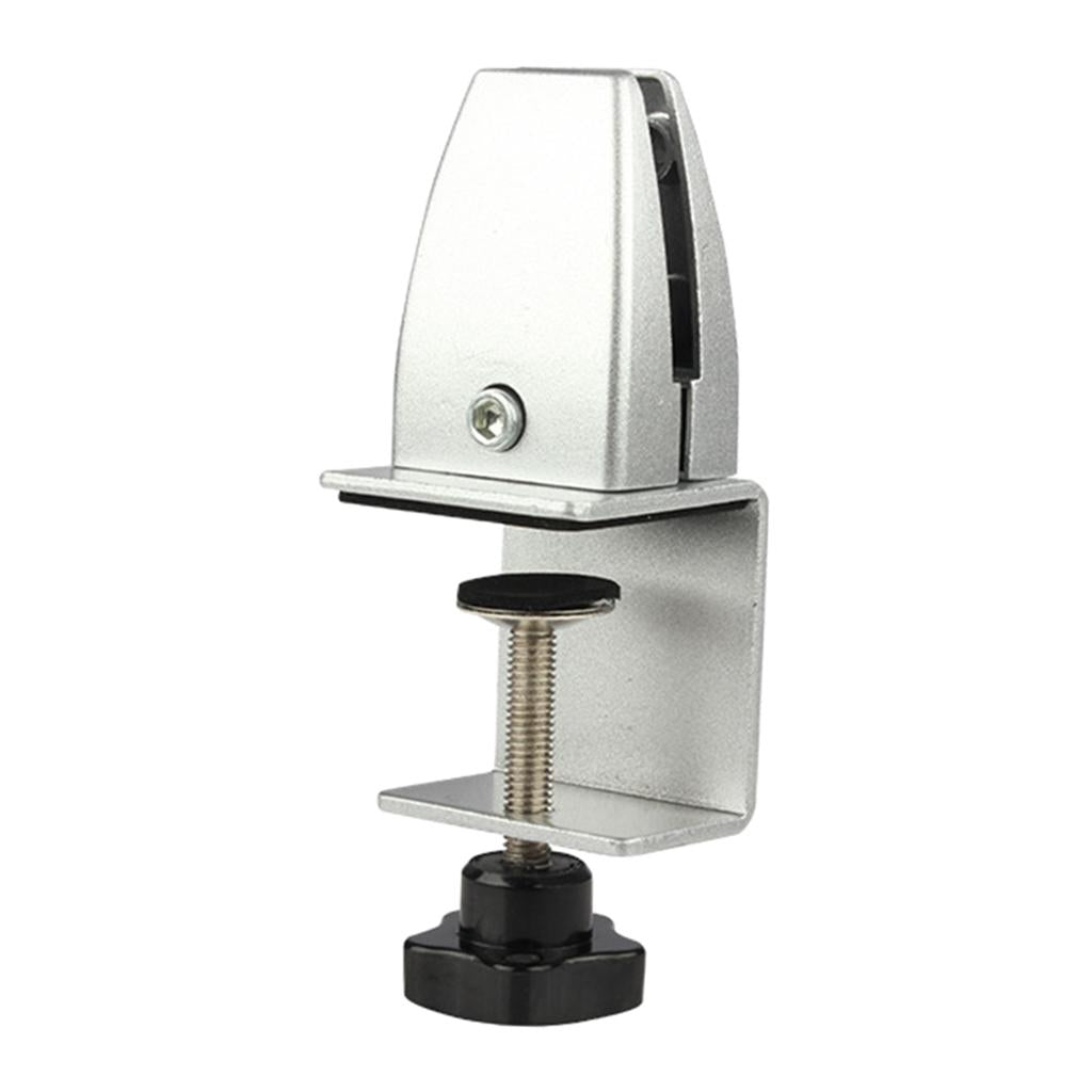 Desk Partition Clamp Office Shelf Bracket Desktop Screen Clip Holder Silver
